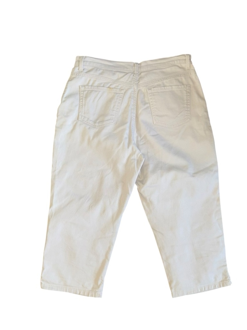 Gloria Vanderbilt Amanda Capri Jeans Womens 8 White Slimming Stretch Crop - Picture 2 of 9